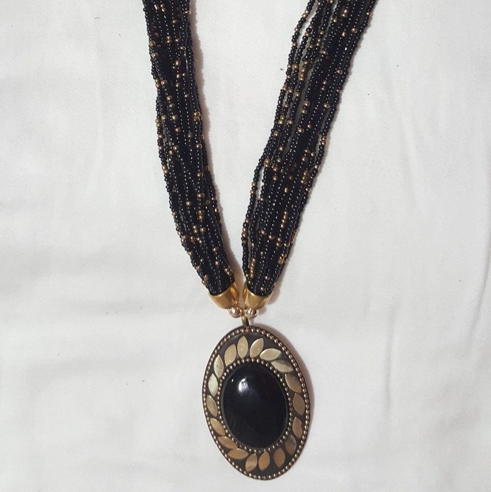 Beaded Statement Necklace FWAP